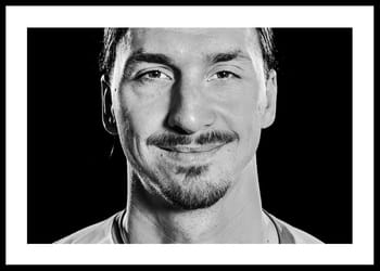 Poster Zlatan Ibrahimovic Portrait 2016