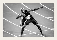 Usain Bolt Gold 100 meters during the Olympics in Rio de Janeiro in 2016-3