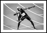 Usain Bolt Gold 100 meters during the Olympics in Rio de Janeiro in 2016-0