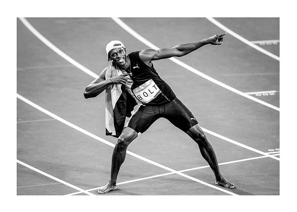Plagát Usain Bolt Gold 2016