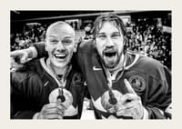Peter Forsberg Och Mats Sundin OS-Guld i Turin Italien 2006-3