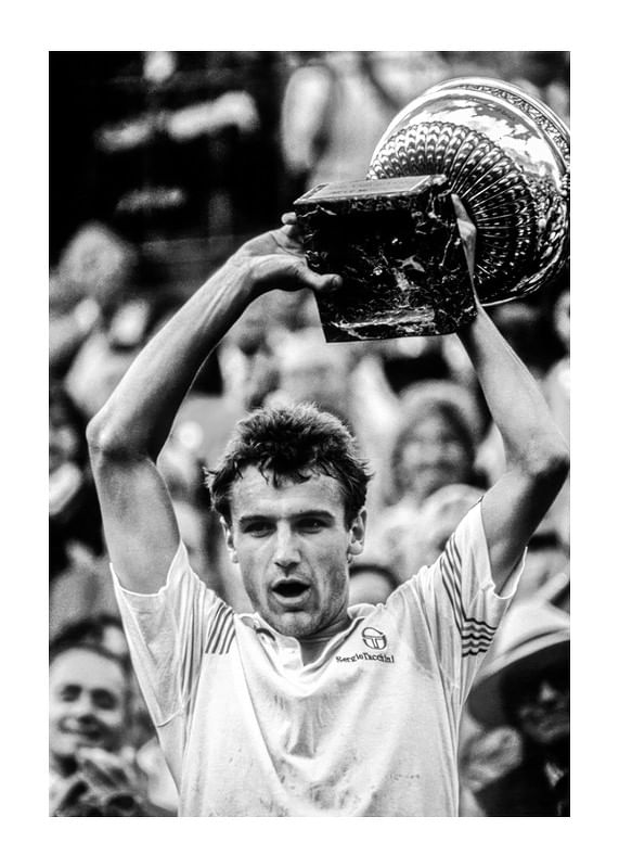 Poster Mats Wilander Franska Öppna 1985