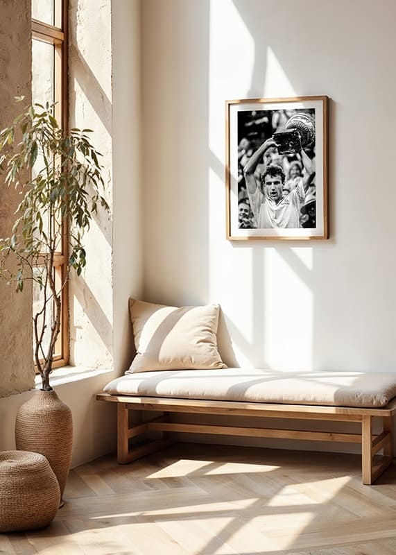 Poster Mats Wilander Franska Öppna 1985 crossfade