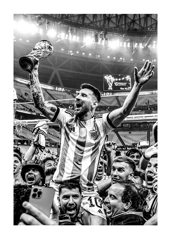 Poster Lionel Messi Argentina World Cup 2022 No2