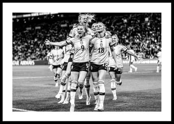 Poster Fotbolls-VM Australien 2023 B&W