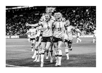 Poster Fotbolls-VM Australien 2023 B&W