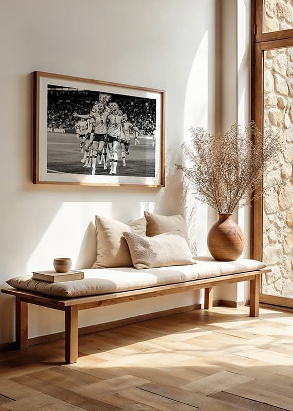 Poster Fotbolls-VM Australien 2023 B&W crossfade