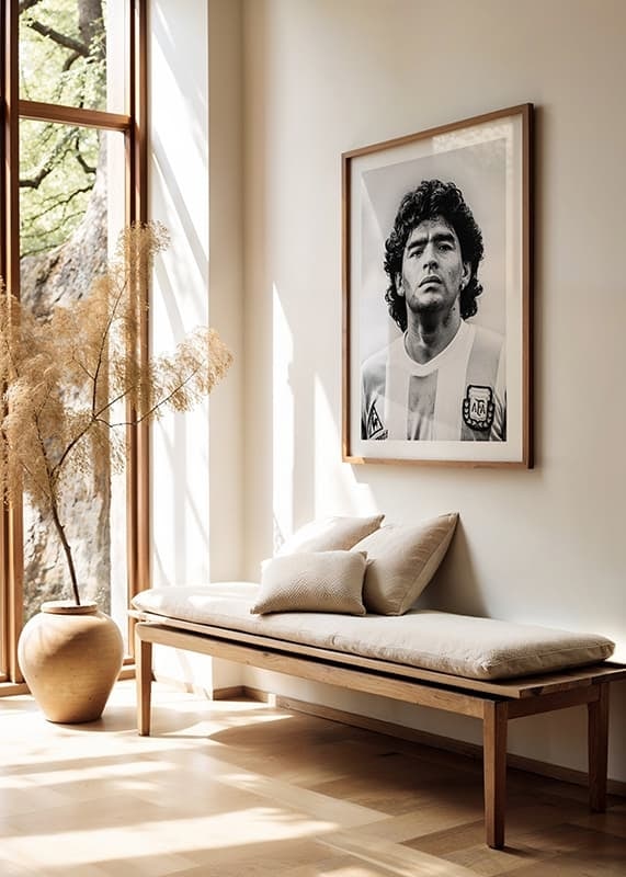 Poster Diego Armando Maradona 1988 crossfade
