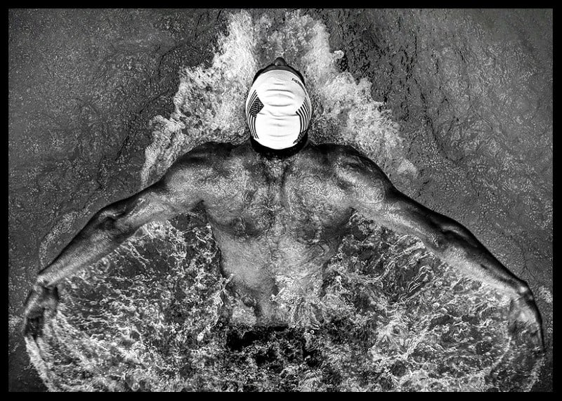 Michael Phelps under världsmästerskapen i simsport i Rom Italien år 2009-12