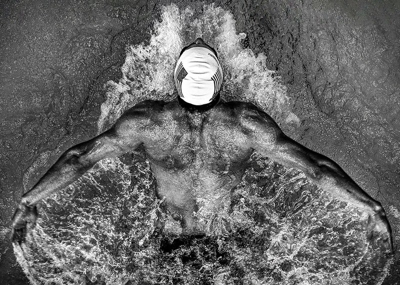 Michael Phelps under världsmästerskapen i simsport i Rom Italien år 2009-12