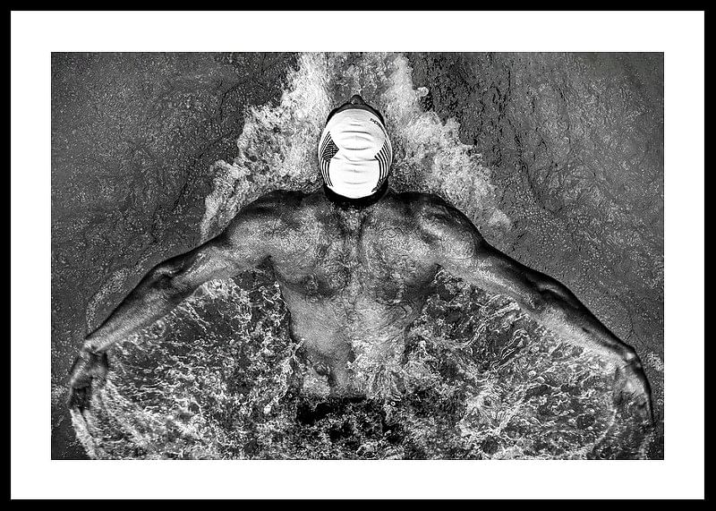 Michael Phelps počas Majstrovstiev sveta v plávaní v Ríme v Taliansku v roku 2009-12