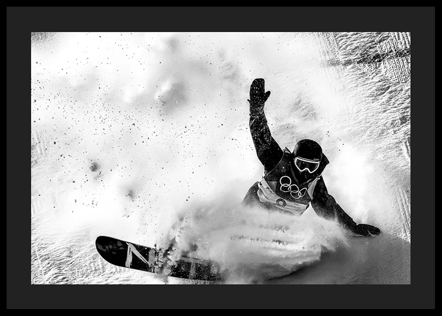 Torgeir Bergrem competes in snowboarding during the Winter Olympics in Pyeongchang 2018-12