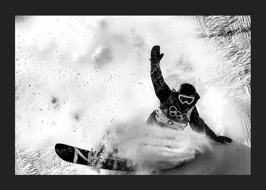 Torgeir Bergrem competes in snowboarding during the Winter Olympics in Pyeongchang 2018-12
