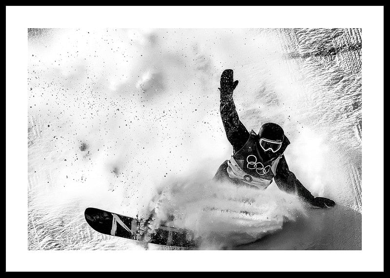 Torgeir Bergrem competes in snowboarding during the Winter Olympics in Pyeongchang 2018-12