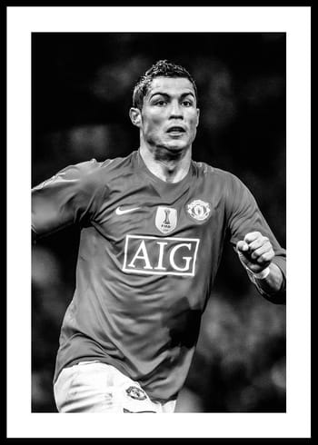 Poster Cristiano Ronaldo 2009 B&W