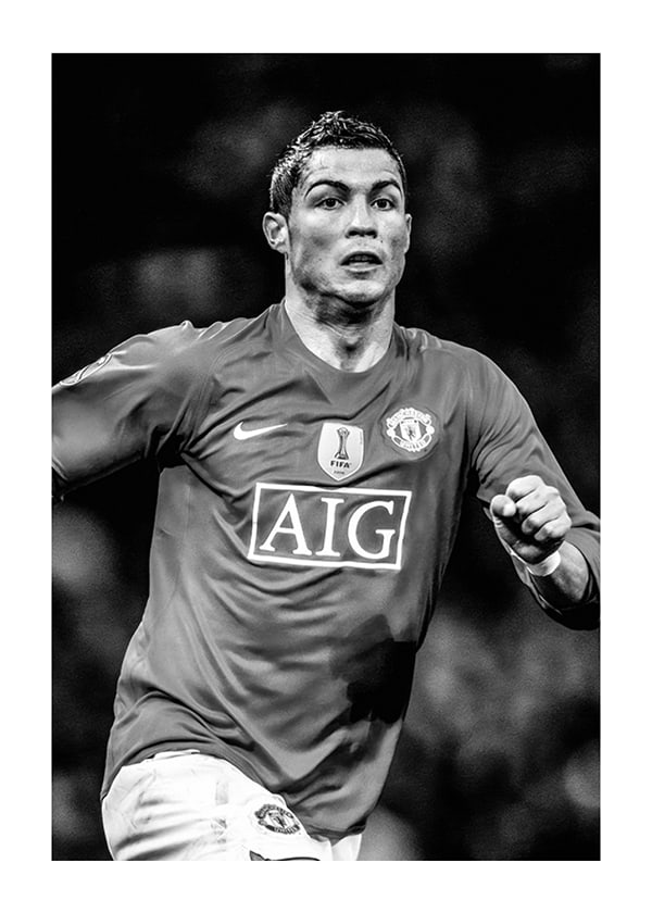 Poster Cristiano Ronaldo 2009 B&W