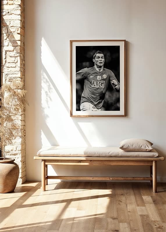 Poster Cristiano Ronaldo 2009 B&W crossfade