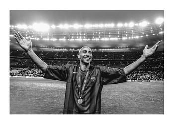 Poster Henrik Larsson FC Barcelona 2006