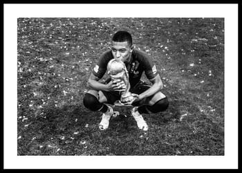 Poster Kylian Mbappé World Cup 2018 B&W