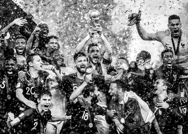 Francijas futbola izlase svin uzvaru Pasaules kausa izcīņā Maskavā 2018. gadā-12
