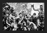 Franska fotbollslaget firar segern i fotbolls-VM i Moskva år 2018-5