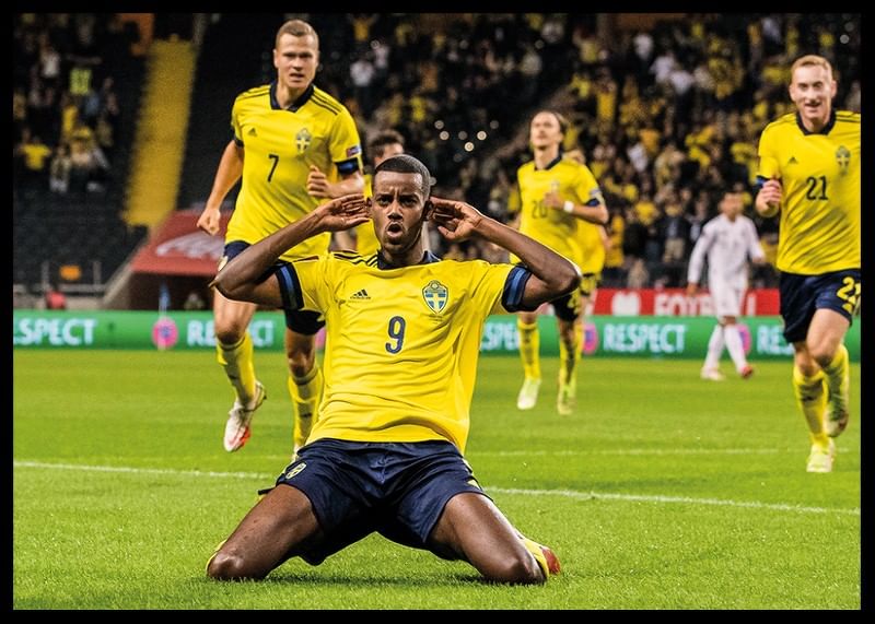 Alexander Isak Svenska landslaget i fotboll 2021-12
