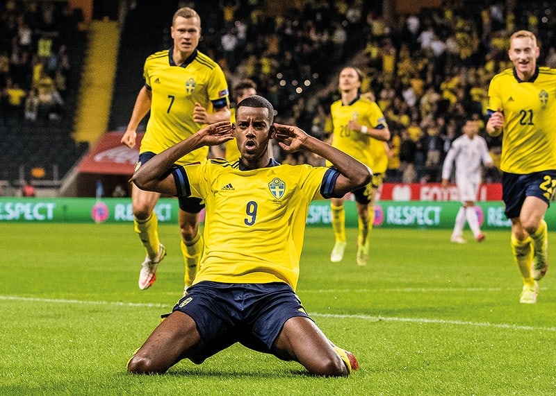 Alexander Isak Svenska landslaget i fotboll 2021-12