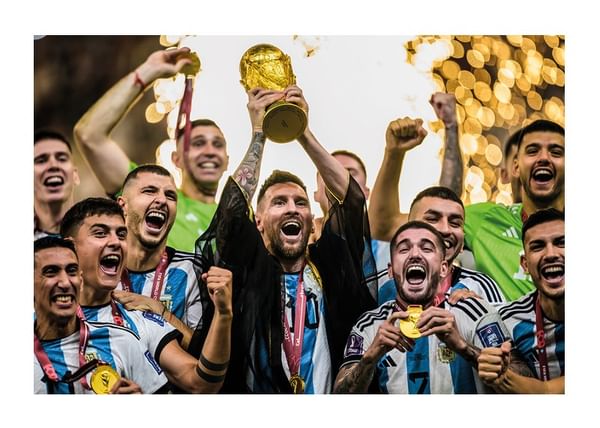 Poster Lionel Messi Argentina World Cup 2022 No1