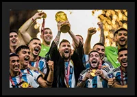 Lionel Messi celebrates with Argentina after winning the 2022 World Cup in Qatar-4