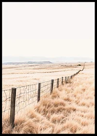 Poster from the nature category with a photograph of a vast grassy landscape-6