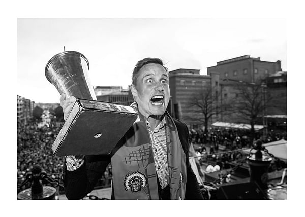 Poster Frölunda HC Roger Rönnberg 04 B&W