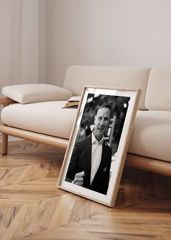 Poster Frölunda HC Roger Rönnberg 02 B&W crossfade