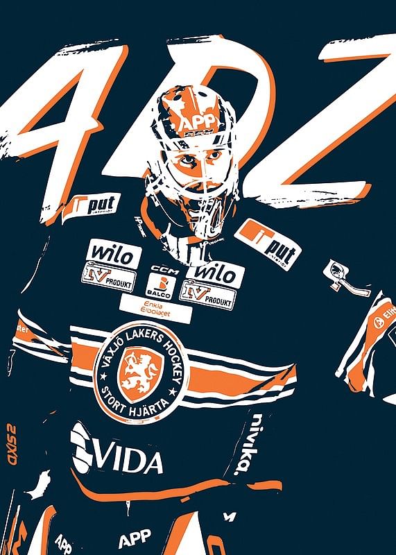 Adam Åhman Sketch Växjö Lakers-12