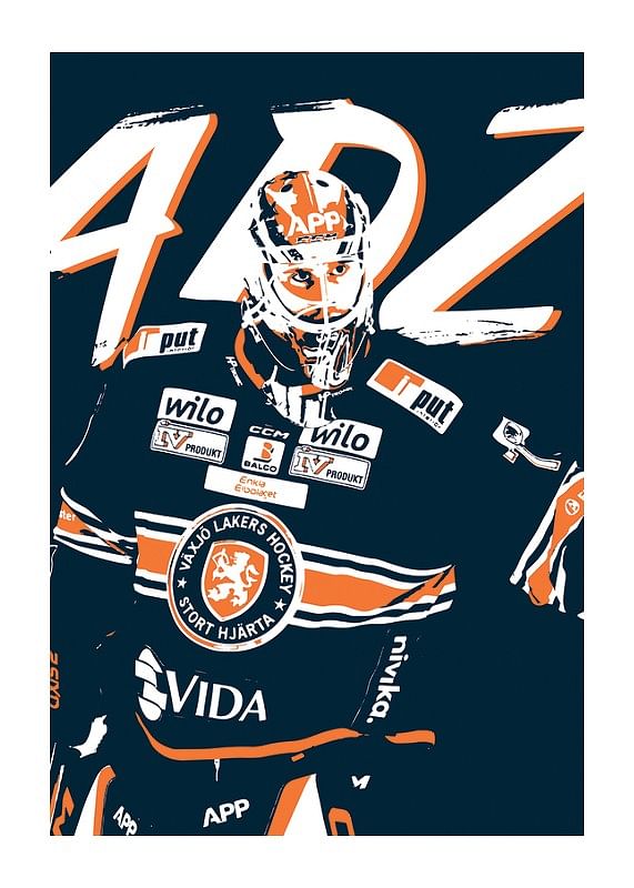 Adam Åhman Sketch Växjö Lakers-12