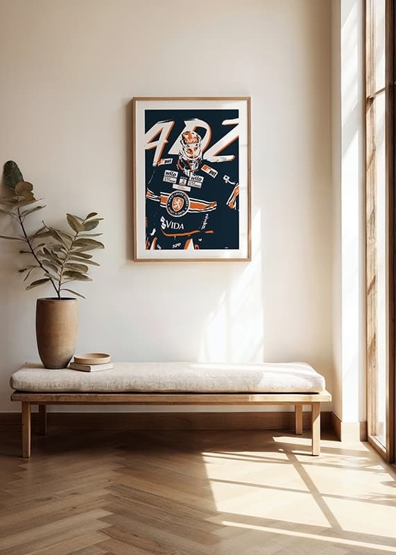 Poster Adam Åhman Sketch Växjö Lakers crossfade