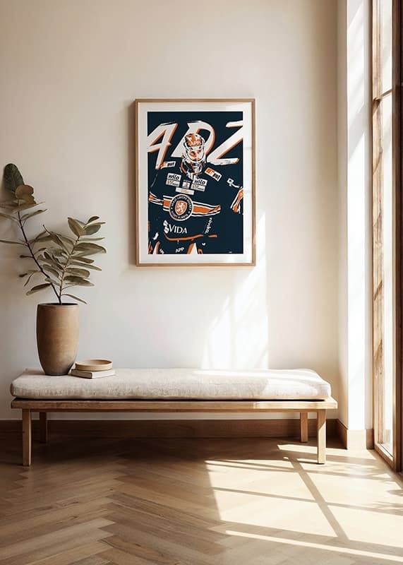 Poster Adam Åhman Sketch Växjö Lakers crossfade