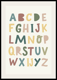 Poster met het alfabet voor kinderen-2