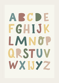 Poster met het alfabet voor kinderen-3
