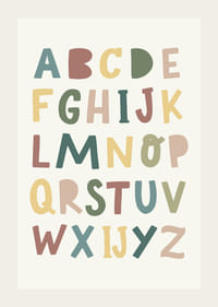 Poster met het alfabet voor kinderen-3