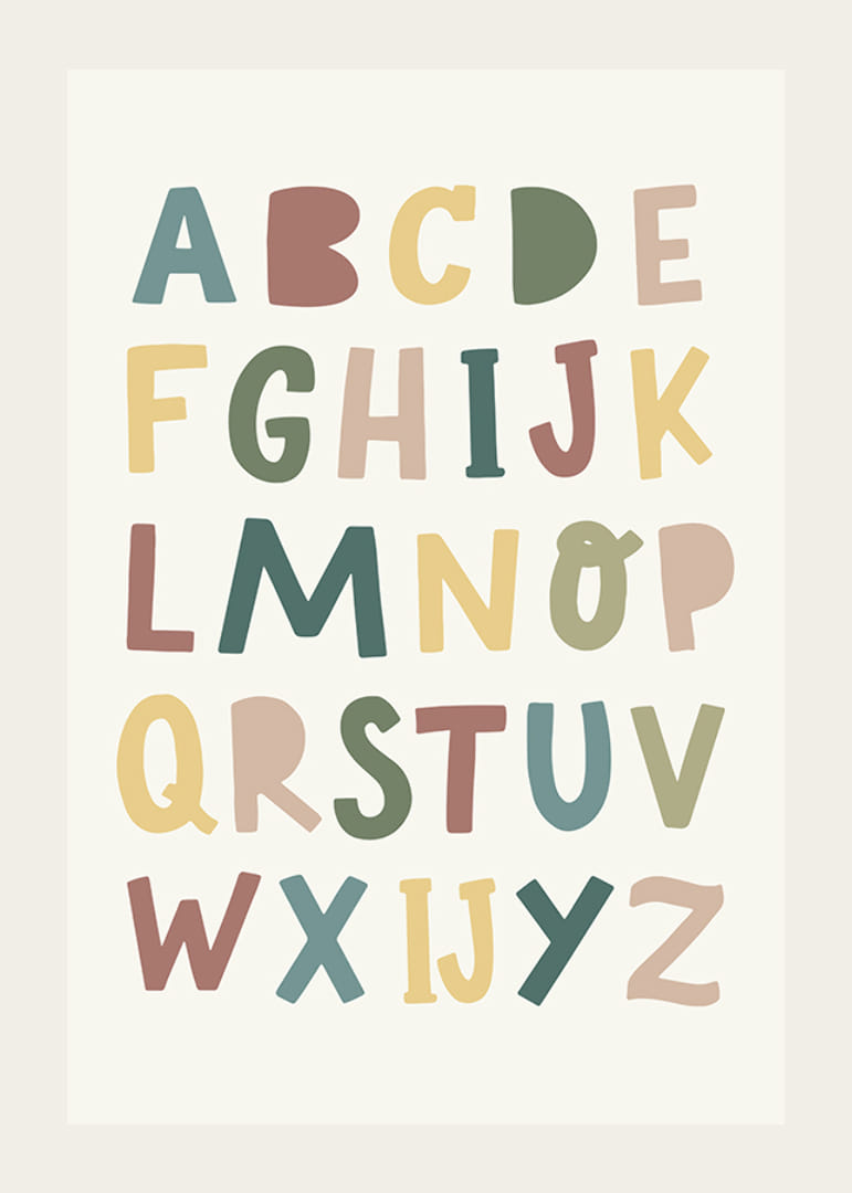 Poster met het alfabet voor kinderen-12