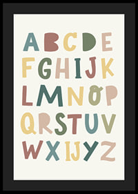 Poster met het alfabet voor kinderen-4