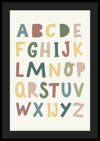 Poster met het alfabet voor kinderen-4