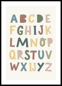 Poster met het alfabet voor kinderen-0