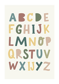 Poster met het alfabet voor kinderen-1