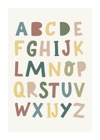 Poster met het alfabet voor kinderen-1