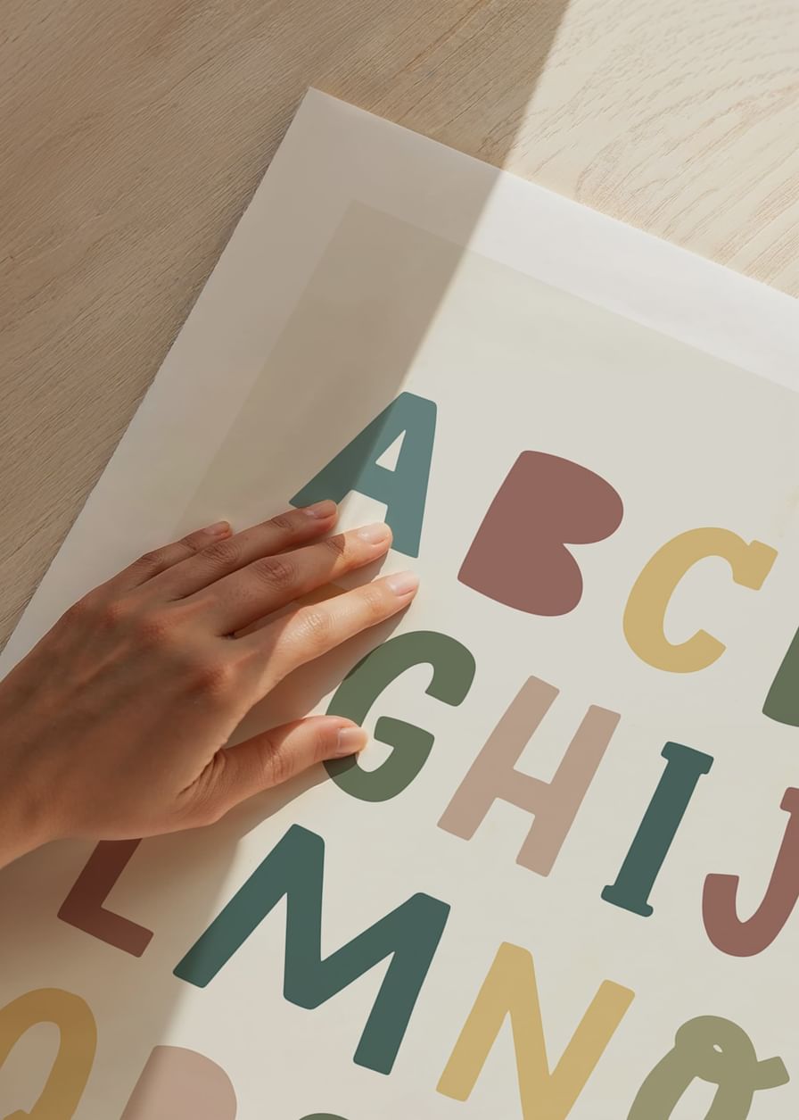Poster met het alfabet voor kinderen-12