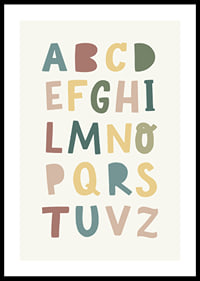 Poster con l'alfabeto per bambini-0