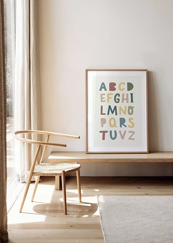 Poster con l'alfabeto per bambini-12