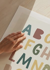 Poster con l'alfabeto per bambini-9
