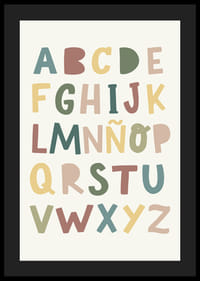 Cartel del abecedario para niños-4
